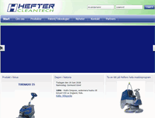 Tablet Screenshot of hefter-cleantech.se